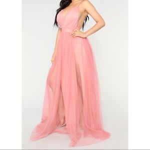 Fashion Nova Work The Runway Maxi Dress - Medium